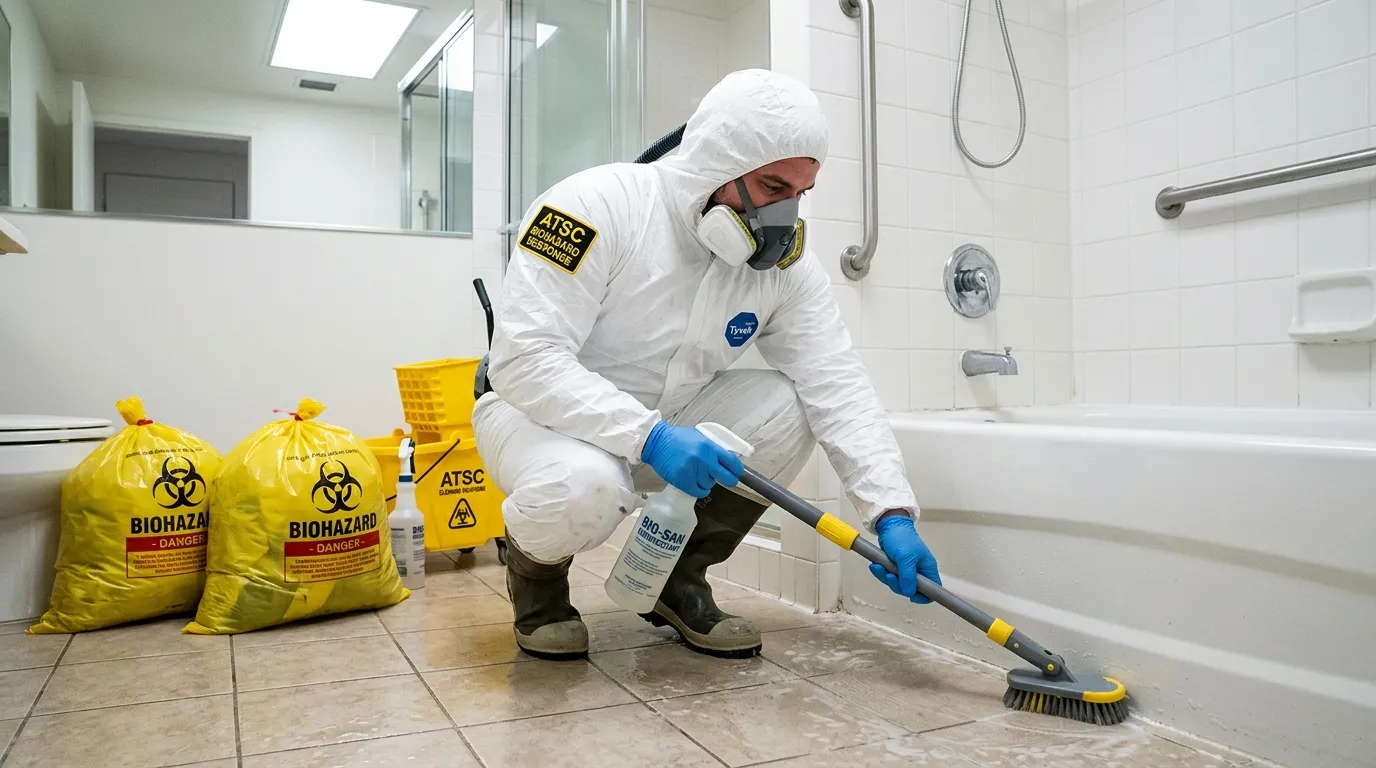 Decontamination equipment deployed for Blood Cleanup in Whitestone